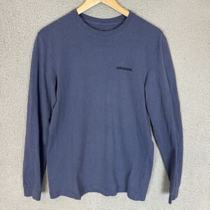 Patagonia Shirt Mens XS Blue Responsibili-Tee‎ Regular Fit Long Sleeve Casual